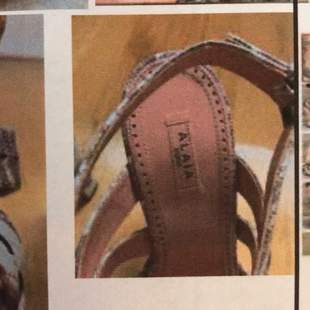 Alaia Python Platform Pumps Sandals Heels 36/6 - image 7